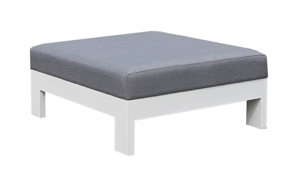 lyon white ottoman