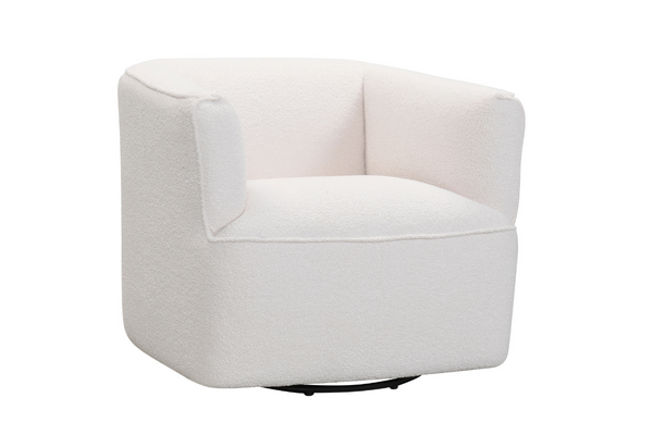 Dylan Boucle Swivel Chair