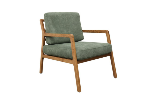 Bronte Boucle Arm Chair (Olive)