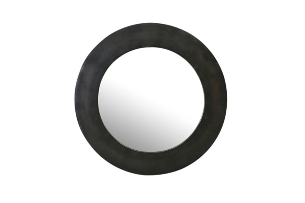 Round Mirror with Bronze Finish