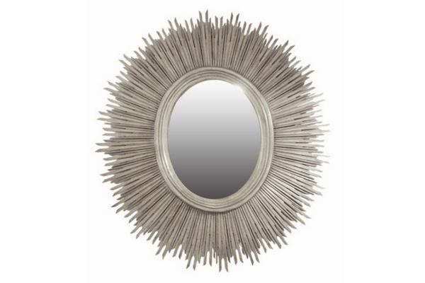 Silver Sun Mirror (Oval)