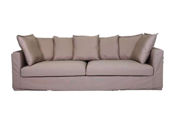 Corfu Outdoor Slipcover Sofa (Beige)