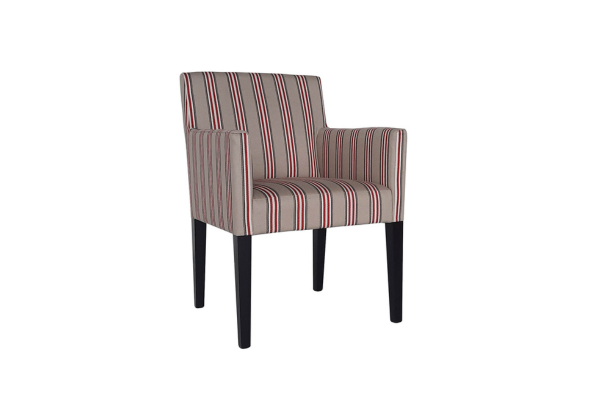 Costa Arm Chair (Red Stripe)