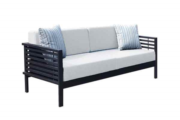 Breeze 2.5 Seater Sofa (Black/White)