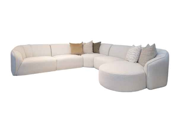 Garbo 5pce Corner Sofa (Natural)