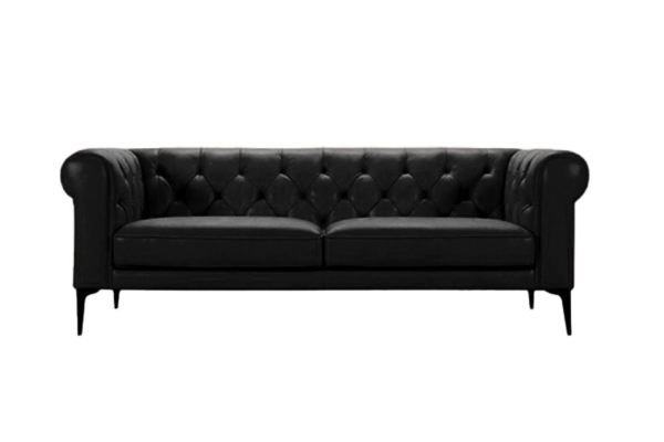 Castello 3 Seater Sofa (Black)
