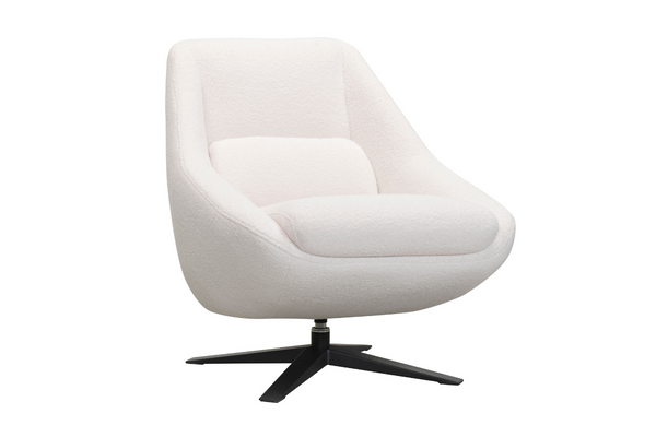 Austin Swivel Chair (Cream Boucle)
