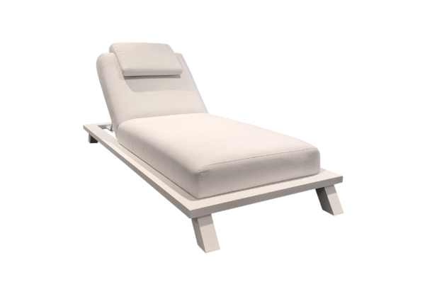 Santorini Outdoor Lounger (White)