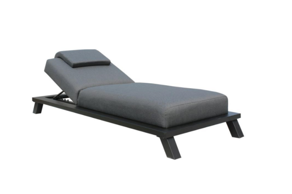 Santorini Outdoor Lounger (Black)